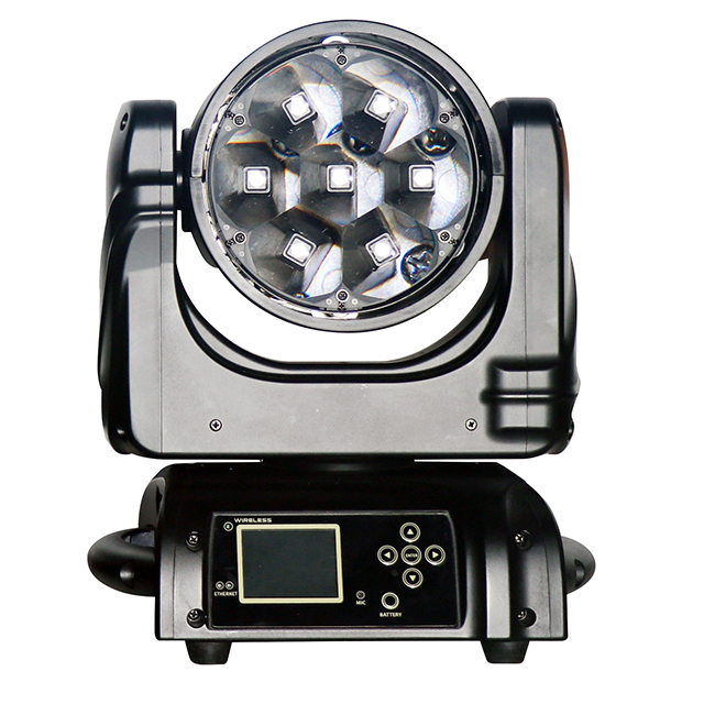 A74HCL 7颗40W RGB+暖白 高显指染色摇头灯